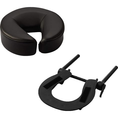 Table de massage massage lit repose-tête remplacement massage réglable oreiller en forme de U pour lit de beauté universel avec mousse de mémoire élastique visage oreiller ensemble accessoires