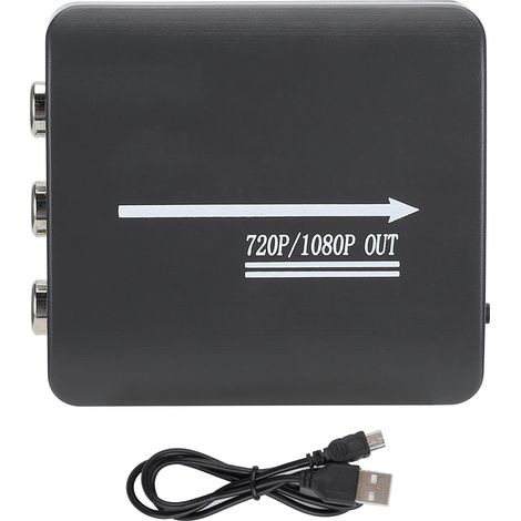 Mini convertisseur AV vers HDMI 1080P CVBS RCA AV vers HDMI Mini AV2HDMI (1/4)