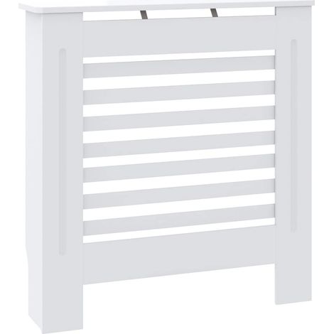 vidaXL Cubierta para radiador MDF blanco 78 cm (1/2)