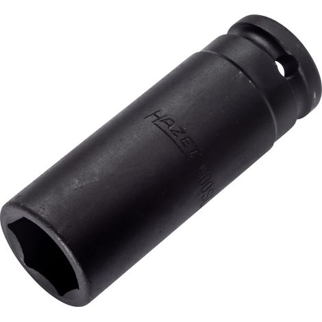 Hazet Schlag-Maschinenschrauber Steckschlüsseleinsatz 900SLG-21, 1/2 (12,5 mm) Vierkant hohl, Außen Sechskant-Tractionsprofil, SW 21 mm (1/3)