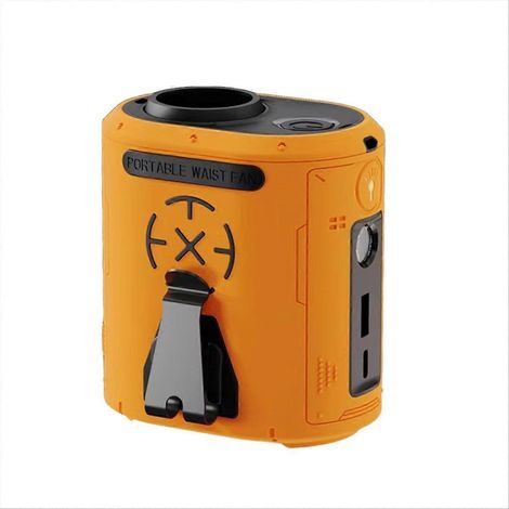 Hochleistungslüfter mit USB-Powerbank, gelber Klimaanlage (1/5)