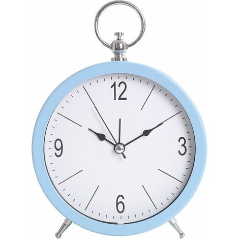 VURAHOME - Réveil pour enfants silencieux rétro européen en métal réveil créatif à piles horloge de chevet pour bureau de voyage chambre à coucher en cuivre, mécanique analogique (1/3)