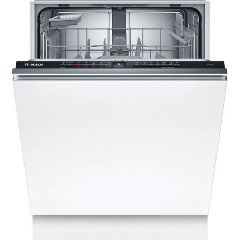 Bosch – Lave-vaisselle tout intégrable 60 cm – 13 couverts – Classe D – AquaSensor – Système de séchage échangeur de chaleur – SMV2HTX02E