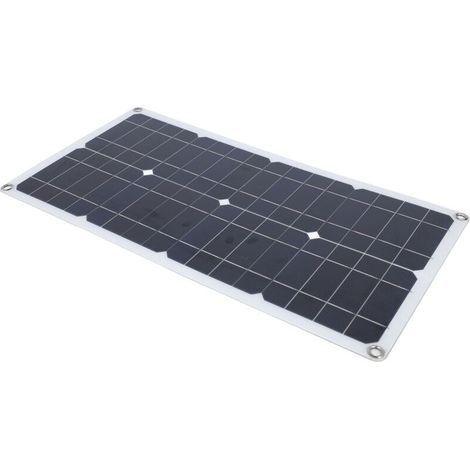 Kit pannello solare impermeabile IP67 da 100 W con regolatore di carica CC da 12 V/24 V 20 A - Pannello solare portatile per camper, roulotte e veicoli. (1/4)