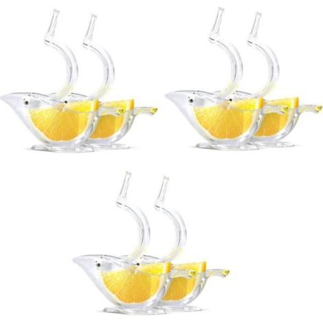 Presse-Citrons Manuel - Lot de 6 - En Acier Inoxydable et Plastique ABS - Pour Cuisine Maison ou Professionnelle (1/4)