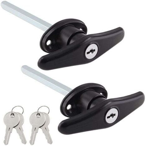 Truck Cap Locking T-Hands Campers Topper Lock, Campers Shell Locks and Keys T-Handle Canopy Replacement Lock T-Lock..
