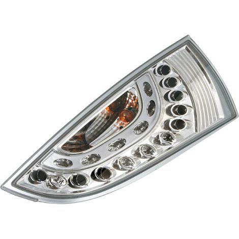 Coppia fanali posteriori LED - compatibile per Ford Focus (10/98-12/04) - Cromo