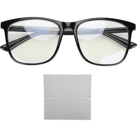 Lunettes de Protection Anti Lumière Bleue pour Ordinateur, Soulagent la Fatigue Oculaire, Monture Carrée pour Hommes et Femmes (1/5)