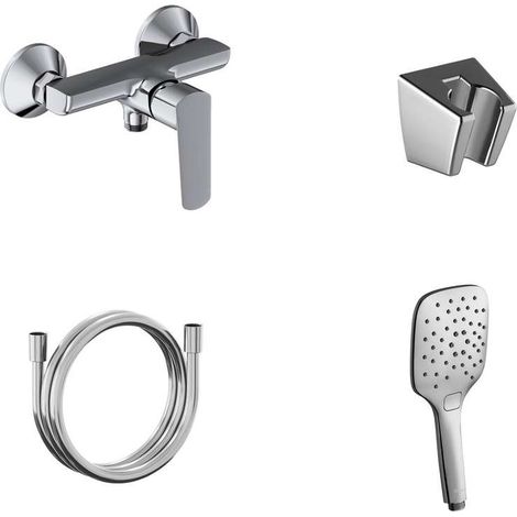 Ravak Life - Mitigeur de douche avec accessoires, chrome X07S111 (1/3)