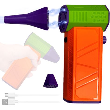 Ventilador portátil X6 Jet, 130.000 RPM, velocidad del viento de 52 m/s, motor sin escobillas, ventilador turbo de alta potencia con conducto, herramienta de limpieza de teclados.