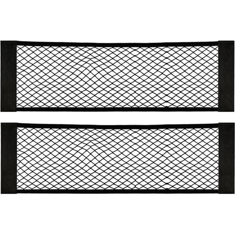 [2 Pack] Filet Coffre Voiture, Filet de Rangement de Coffre, en Nylon, Grande Taille 80 x 25 cm, Bouteilles, épicerie, Rangement Ajouter sur Les organisateurs pour Le Camion de Voiture (1/5)