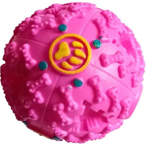 Balle Distributrice De Nourriture - Jouet Puzzle Pour Chiens Et Chats - En TPU Souple Et Résistant - Diamètre 9 Cm - Sonore Et Éducative - 1 Pièce (1/5)