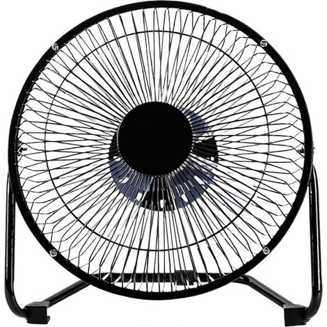 Ventilateur sur pied haute vitesse de 23 cm (9 pouces), fixation murale, ventilateur en métal, 3 vitesses réglables, débit d'air de 770 CFM, tête inclinable à 180°, silencieux et compact.