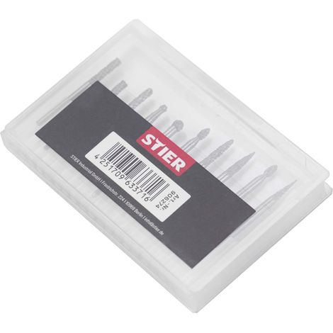 STIER HM Frässtifte-Set 10-tlg. 3 mm Schaft (1/5)