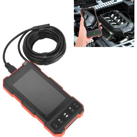 Cámara endoscópica de doble lente de 7,9 mm (IP67) para la industria automotriz con pantalla de 4,5 pulgadas y cable de 5 m. (1/5)