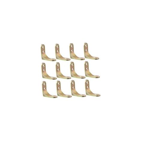 12pièces Équerre Angle Droite Acier Lot De Supports Pour Étagères Fixation Angle Sans Bavures Facile à Installer