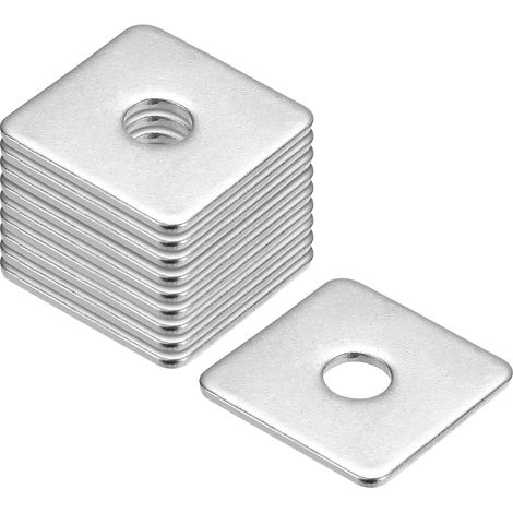 Carré Rondelle Inox 304 M8x30x30x2mm Pour Matériel Fixation 10pcs (1/5)