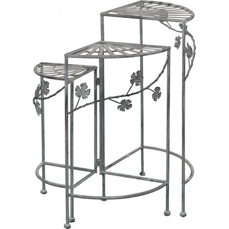 Étagère Scaffale in acciaio Bianco Ossidato Manuela (1/3)
