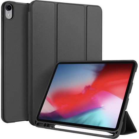 Étui pour iPad Pro 11 pouces, fixation magnétique pratique, compatible avec l'Apple Pencil, étui pliable à trois volets avec support et fonction veille/réveil automatique. (1/5)