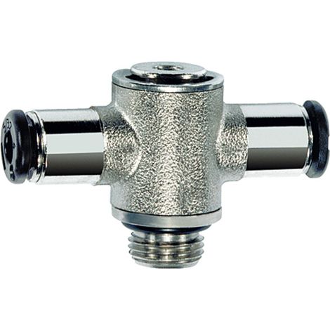 Riegler T-Steckverschraubung »click-clock«, drehbar, G 1/4 a., Schl-Ø 8 (1/3)
