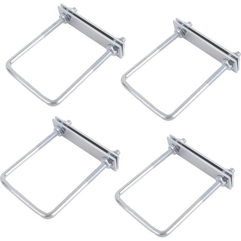 Boulons En U M8 Acier Inoxydable Boulons En U Boulon Carré En U-Bolts 4 Pièces pour Accessoire Pour Fixation Fixation Coffre de Toit (1/5)