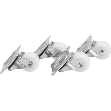 Roulettes pivotantes de 1 pouce, capacité de 20Kg, matériau en Nylon pour chariot, accessoire de bricolage, roue de meubles, 4 pièces (1/5)
