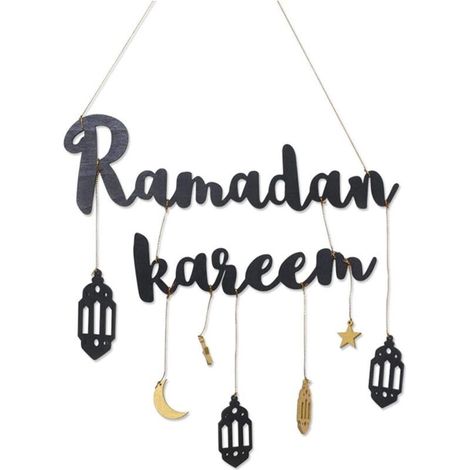 YMYNY Décoration murale à accrocher avec l'inscription "Ramadan kareem" (1/5)