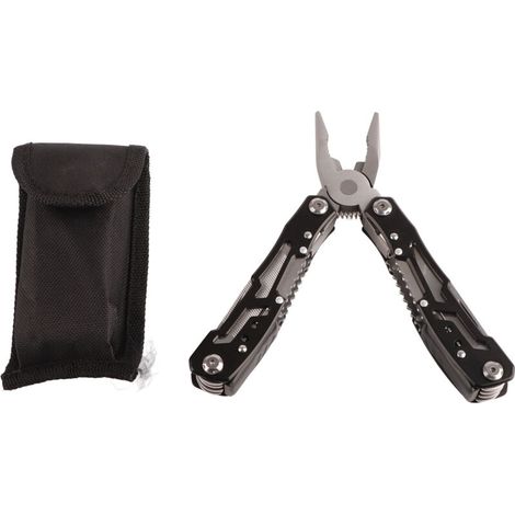 Folding Stainless Steel Tool Pliers, Portable Multifunctional Pliers, Self-Locking Folding Leveling Tool with Safety Lock for Camping and Hunting (1/5)