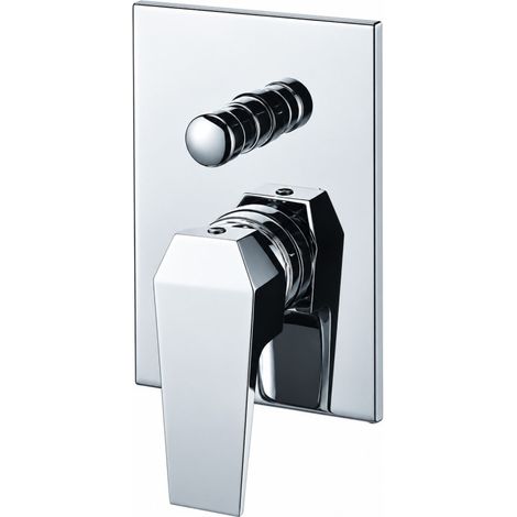 Mitigeur Douche Encastré 2 Voies O'DESIGN Alpha avec Inverseur Chromé - ALPHA903 (1/2)