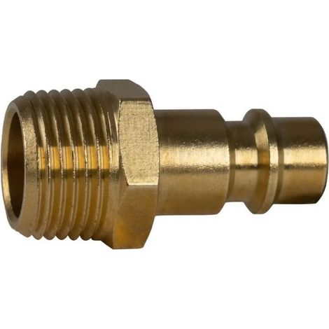 Raccords rapides avec filetage 3/8' AG - 2 pièces