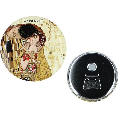Flaschenöffner-Kühlschrankmagnet Carmani Gustav Klimt Kuss (1/3)