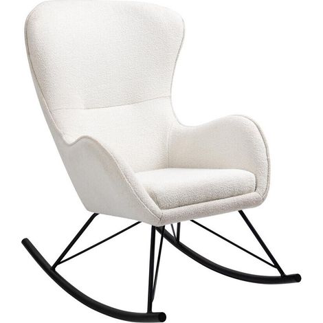 Mecedora Houston 1326, Blanco, 106x72x100cm, Tapiz, Metálico