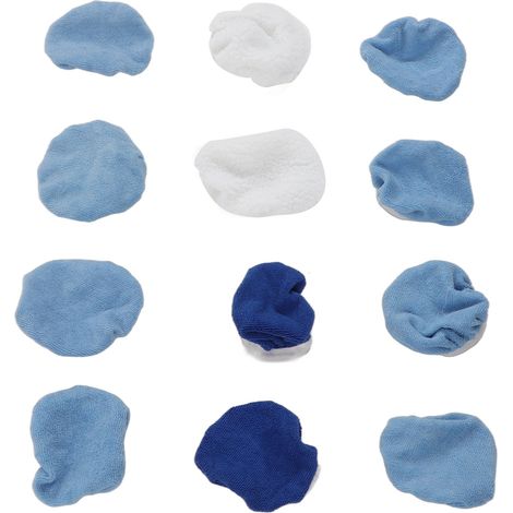 Lot de 12 bonnets de polissage auto, microfibre synthétique à forte adhérence, pour polisseuse 5-6 pouces, laine douce, kit de lustrage véhicule. (1/5)