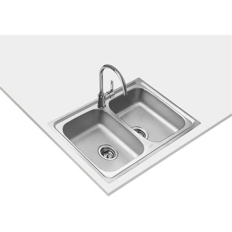 Teka Starbright 80 E-xp 2c Doppelspüle aus Edelstahl