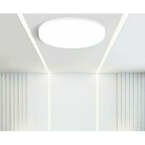 SABIR Plafonnier Plafonnier LED panneau plat 20W, spot LED lumière du jour montage en surface plafonnier pour chambre salon couloir cuisine, lumière blanche neutre. (1/5)