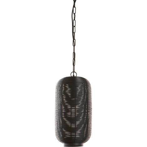 Light & Living - lampada a sospensione - Tomek - nero - metallo -