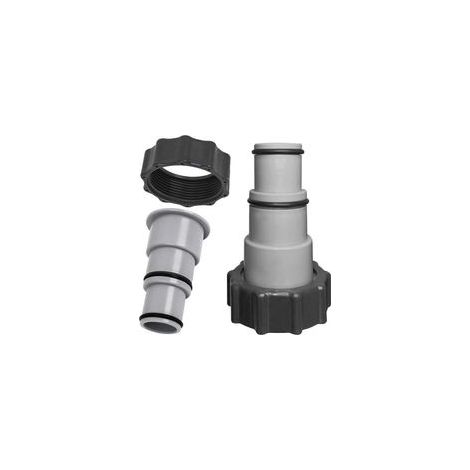 Paquete de 2 adaptadores para mangueras de piscina con rosca interna XU. Adaptador de repuesto para bombas.