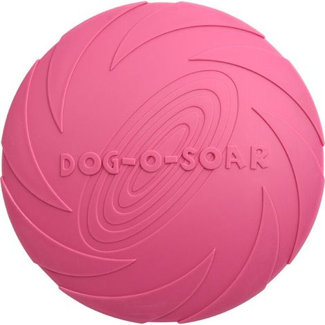 plat chien frisbee(rose rouge) (1/5)