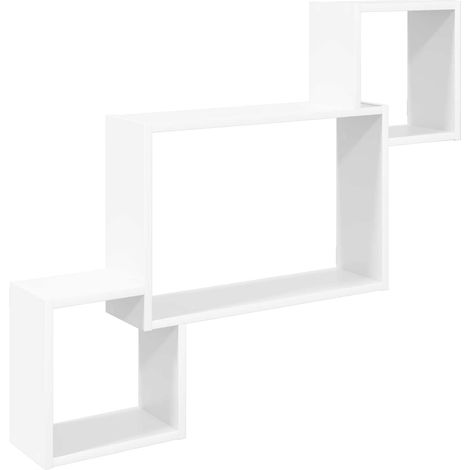 Scaffale da parete A parete Bianco 91,5 x 15 x 76 cm vidaXL (1/5)
