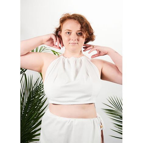 Yeye Ecru XL Soutien-Gorge Sauna XXL 100% Coton Naturel (1/4)