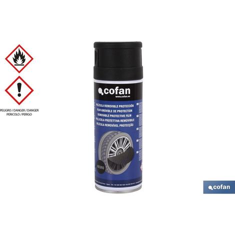 Vernice protettiva nero opaco da 400 ml Rimovibile e vinilica Facile da applicare