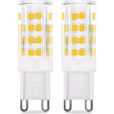 Ampoule LED G9 5W (Équivalent 50W Ampoules Halogènes), 450LM, 220V, Blanc froid 6000K, AC100-240V, NON-Dimmable, Économie d'énergie, Base en céramique, Culot G9 Standard, Lot de 6 [Classe énergétique (1/5)