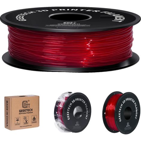 TPU-Filament, 1,75 mm Durchmesser, ausgezeichnete Betthaftung, Rot (1/2)