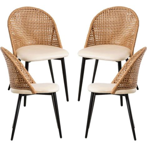 Packs Sillas Comedor - Pack 4 Sillas Torsa - Beige (1/5)