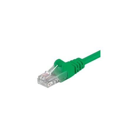 Goobay Cat6 U/UTP CCA 1m Vert, pour connexion Internet, réseau Ethernet LAN, connexion filaire