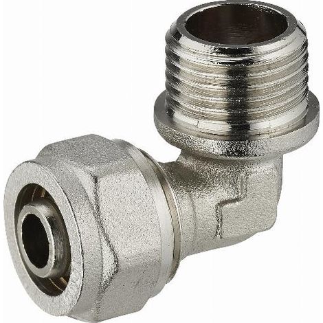 Kompressionsbogen für Mehrschichtverbundrohr NOYON & THIEBAULT - Ø 16 mm zum Einschrauben männlich M1/2' (15x21) - 3930-1516L1