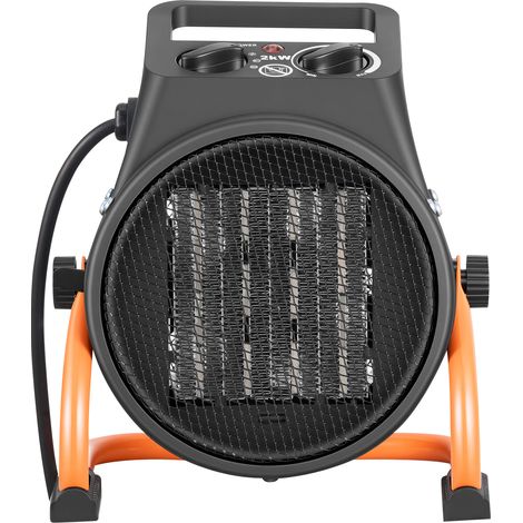 Mophorn Elektrische Gewächshausheizung 2000W, PTC-Heizlüfter mit Ventilatorfunktion & 2 Heizmodi, Tragbarer Heizlüfter mit Überhitzungsschutz & 15° einstellbarem Heizwinkel, Gartenhäuser (1/5)