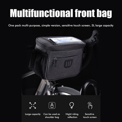 Wasserdichte Lenkertasche für Fahrräder, Korb für Roller/Fahrräder, Fronttasche für Mountainbikes/Rennräder (1/5)