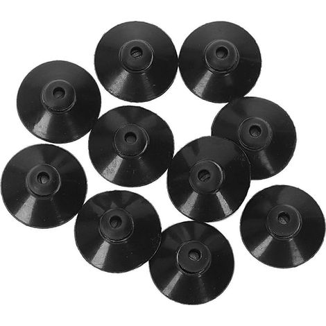 10 ventouses en caoutchouc noir de 27 mm pour aquarium (1/5)