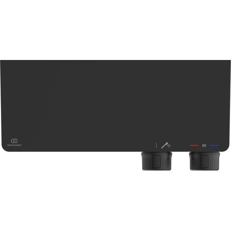 Ideal Standard CeraTherm - Grifo termostático de ducha, negro seda A7329XG (1/2)
